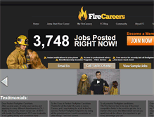 Tablet Screenshot of firecareers.com